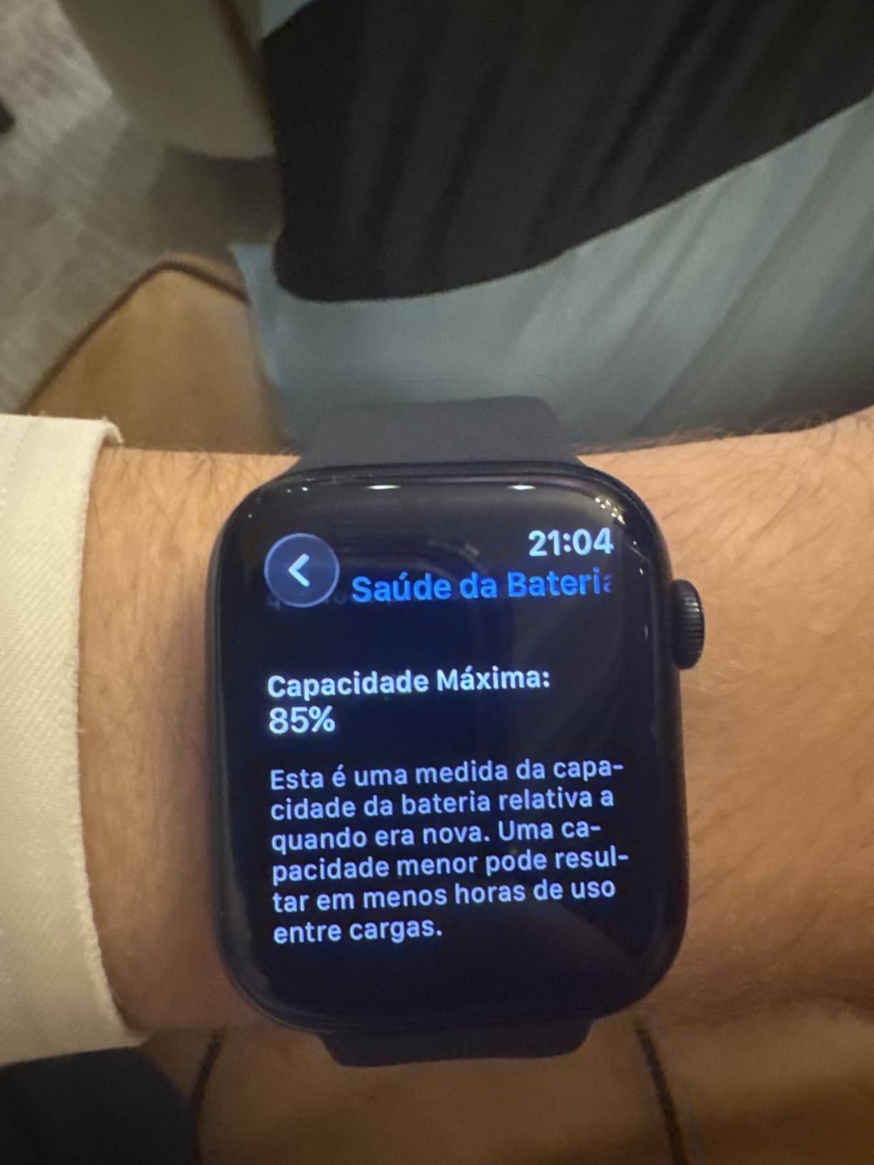 Apple Watch Series 9 (GPS + Cellular 45mm) Midnight Aluminum Case with Midnight Sport Band M/L (Renewed) customer photo 2