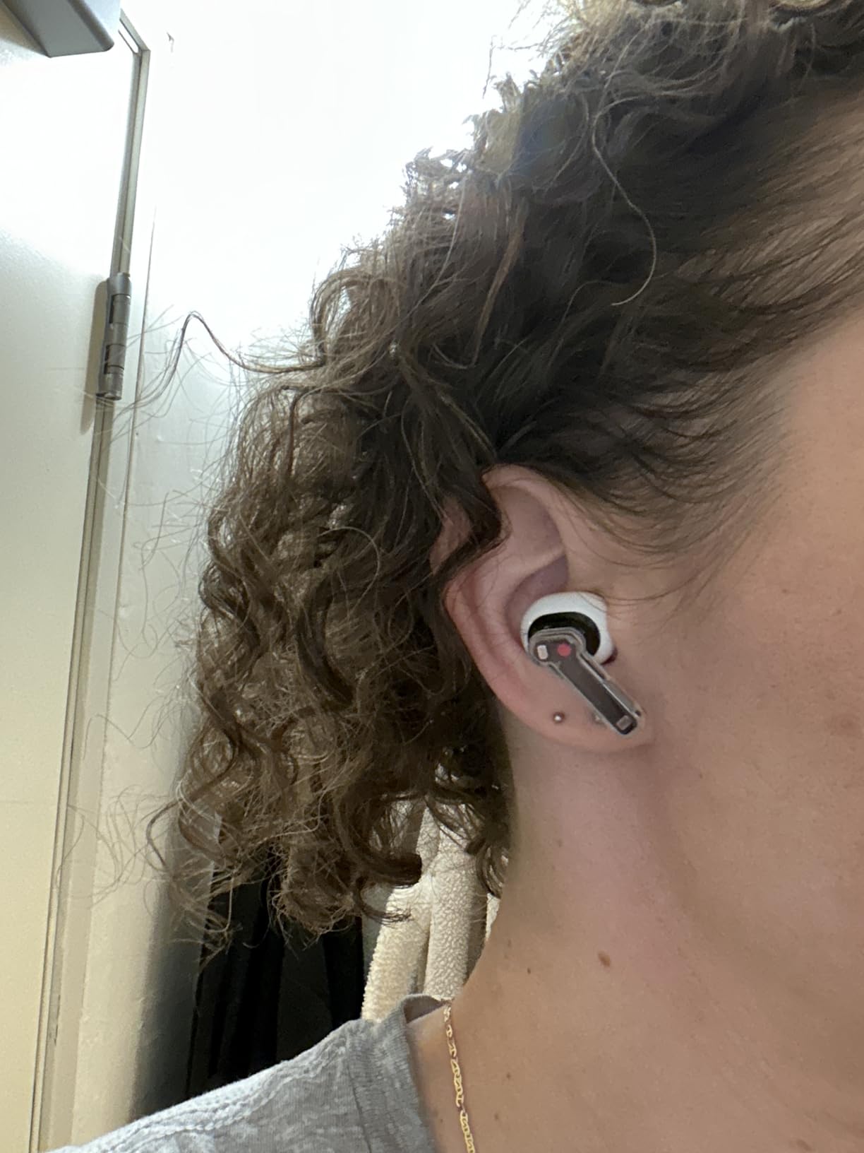 Nothing Ear Wireless Earbuds Bluetooth, 45dB Hybrid Smart ANC Earbuds, 11mm Deep Bass Boost, Hi-Res Audio with LDAC & LHDC 5.0, 6 Mics Call, 40.5H Playtime with Fast Charging Case, ChatGPT Supported customer photo 1