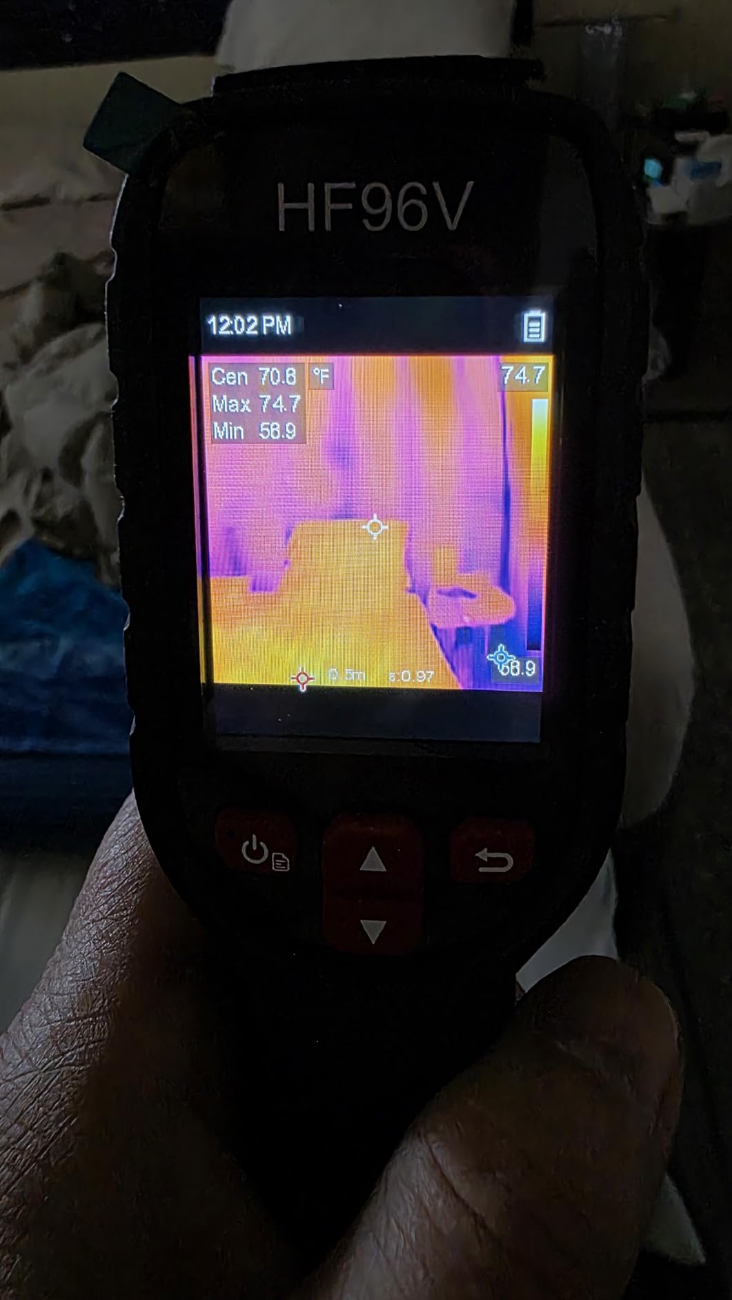 HF96V Thermal Camera with Visual Camera & Laser Pointer, Intelligent Scene Detection, 240 * 240 Super Resolution Thermal Imaging Camera,25 Hz, 50° FOV, -4°F to 1022°F, IP54 Infrared Camera customer photo 1
