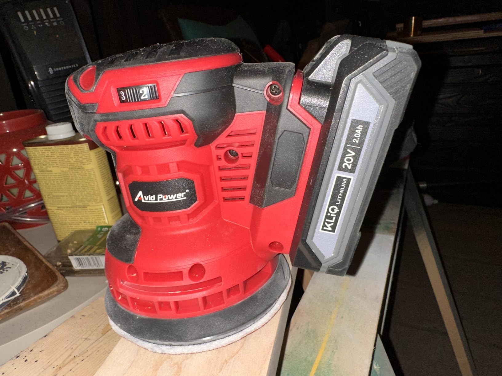 AVID POWER 20V Cordless Random Orbital Sander Tool 5”, 6 Variable Speeds customer photo 1