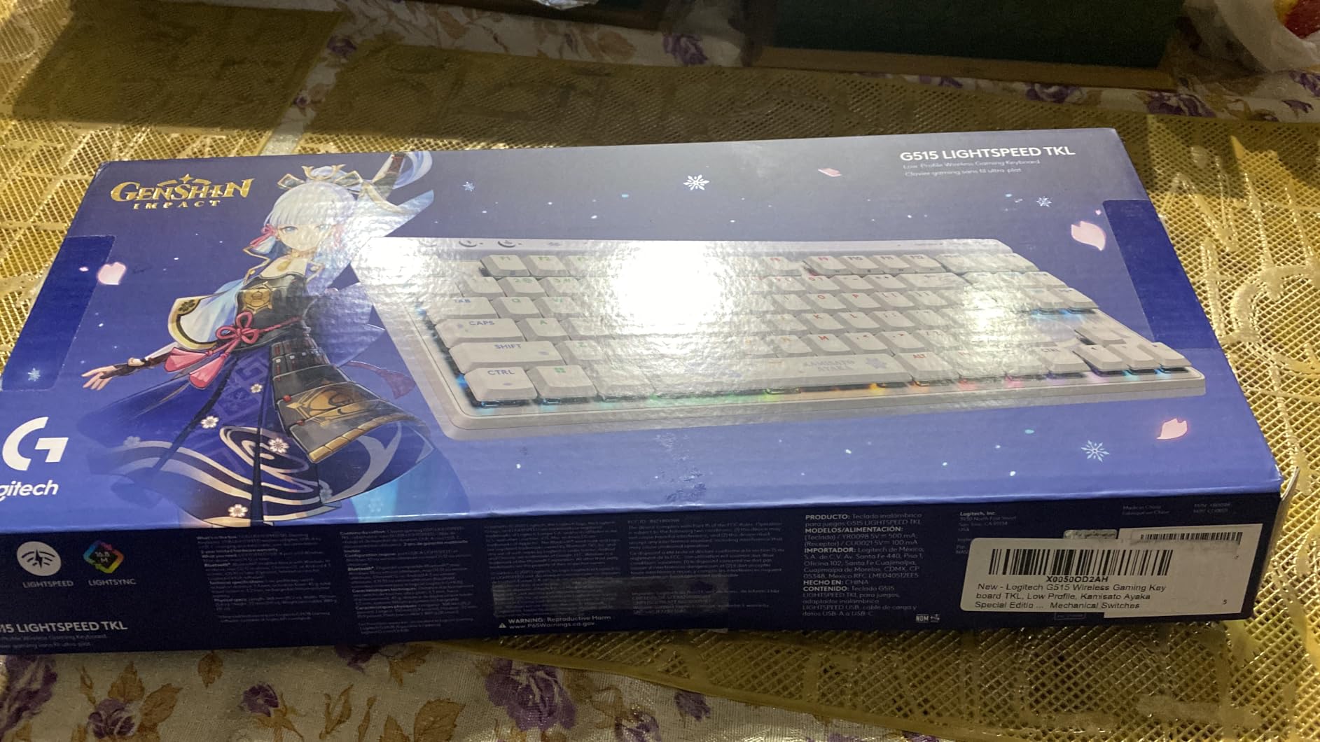 Logitech G515 Lightspeed TKL Wireless Gaming Keyboard (Tactile) - White customer photo 2