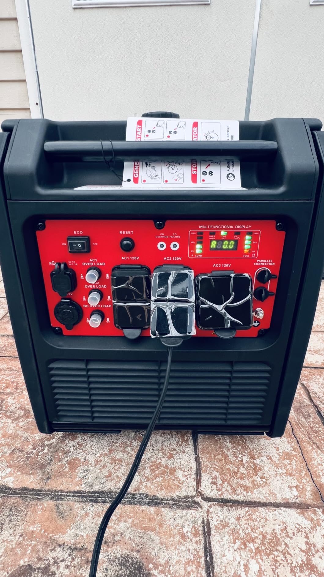 PowerSmart 4800 Watt Electric Start Portable Inverter Generator customer photo 2