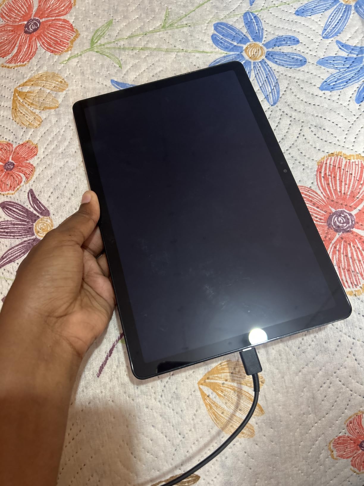Samsung Galaxy Tab A9+ 11” 64GB Wi-Fi Android Tablet, Big Screen, Quad Speakers, Upgraded Chipset, Multi Window Display, Slim, Light, Durable Design, US Version, 2023, Navy (Renewed) customer photo 2