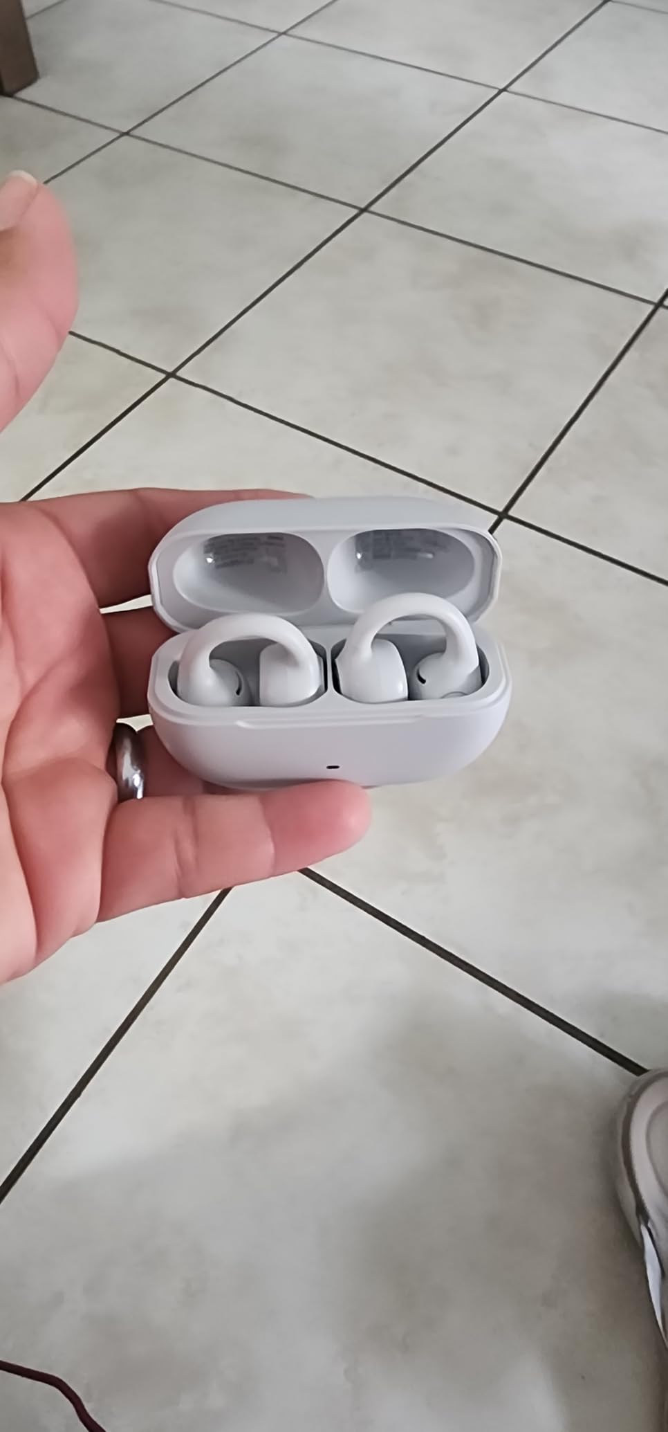 JLab, Flex, Open Ear Earbuds, Clip On Wireless Bluetooth Earbuds, Open Ear Headphones, Black customer photo 2