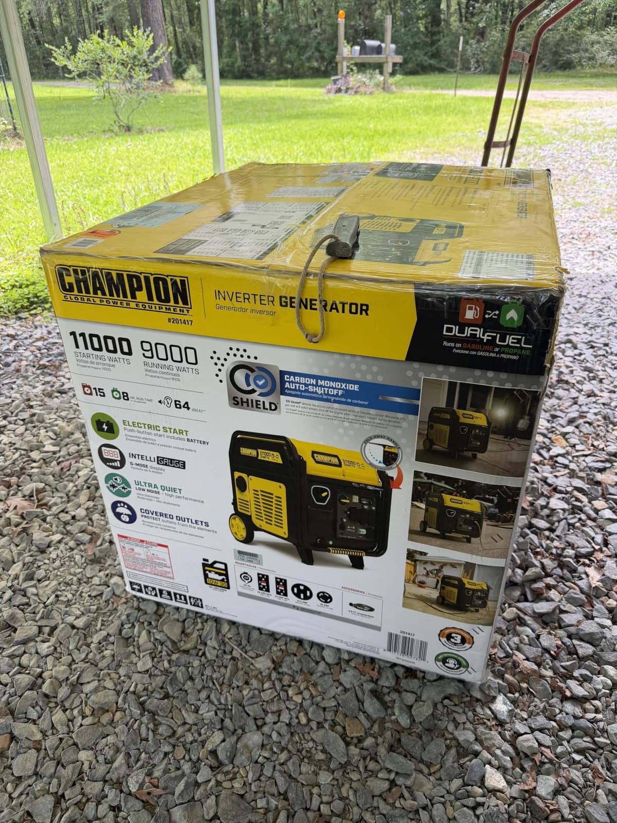 Champion 11,000-Watt Electric Start Dual Fuel Portable Inverter Generator customer photo 2