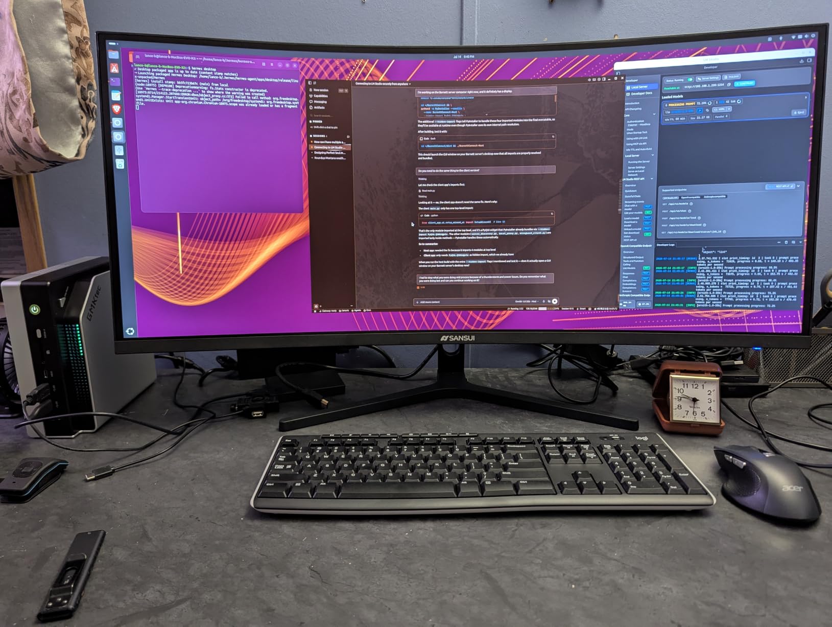 SANSUI Curved Monitor 27 inch 120Hz USB Type-C Computer Monitor customer photo 1