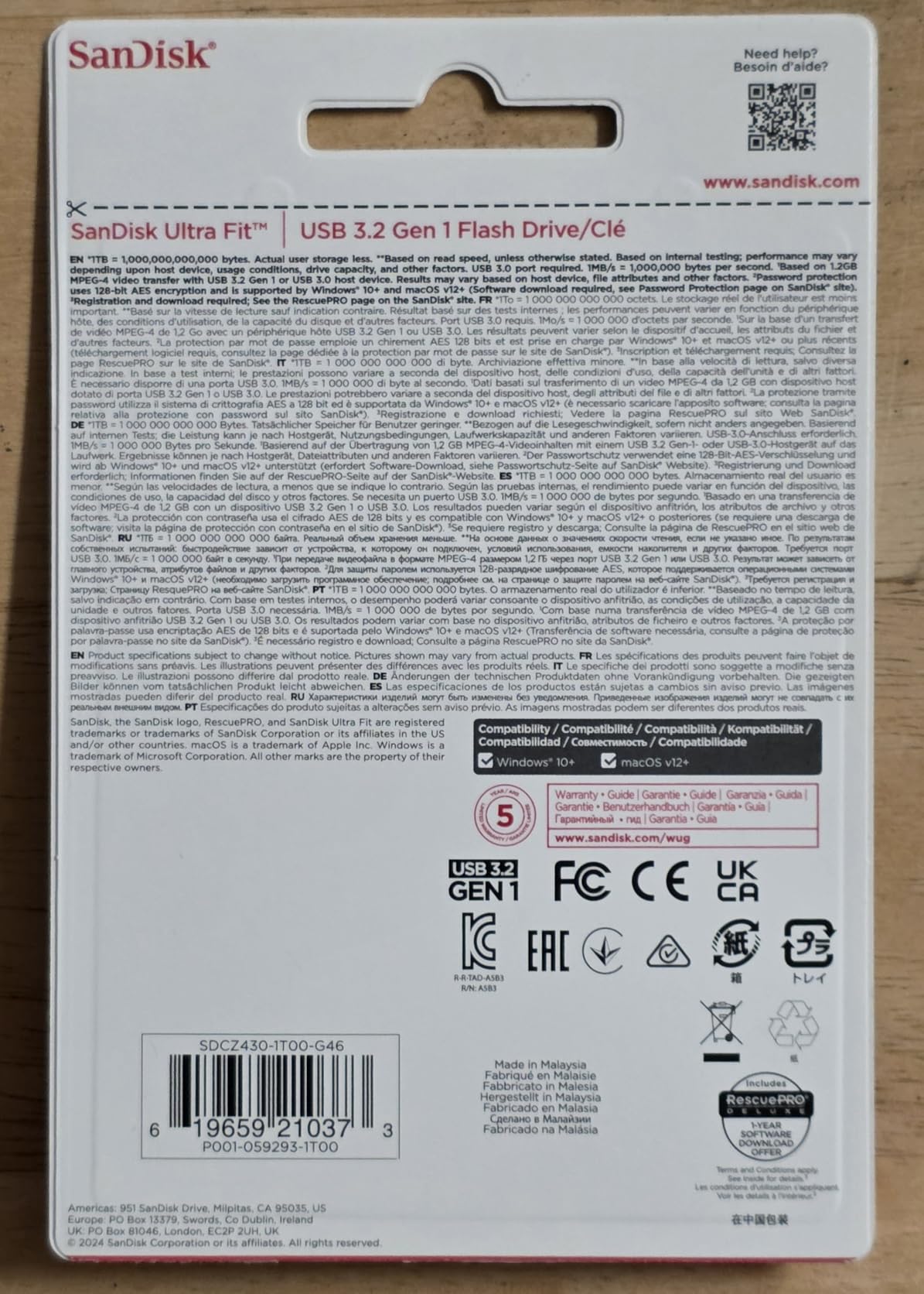 SANDISK 1TB Ultra Fit, USB Type-A Flash Drive, Up to 400MB/s Read Speeds customer photo 2