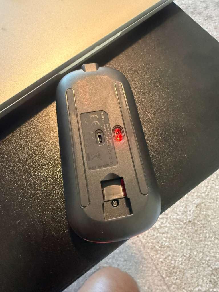 Afaartcci Rechargeable Wireless Mouse, Silent Bluetooth Mouse (Black) customer photo 2