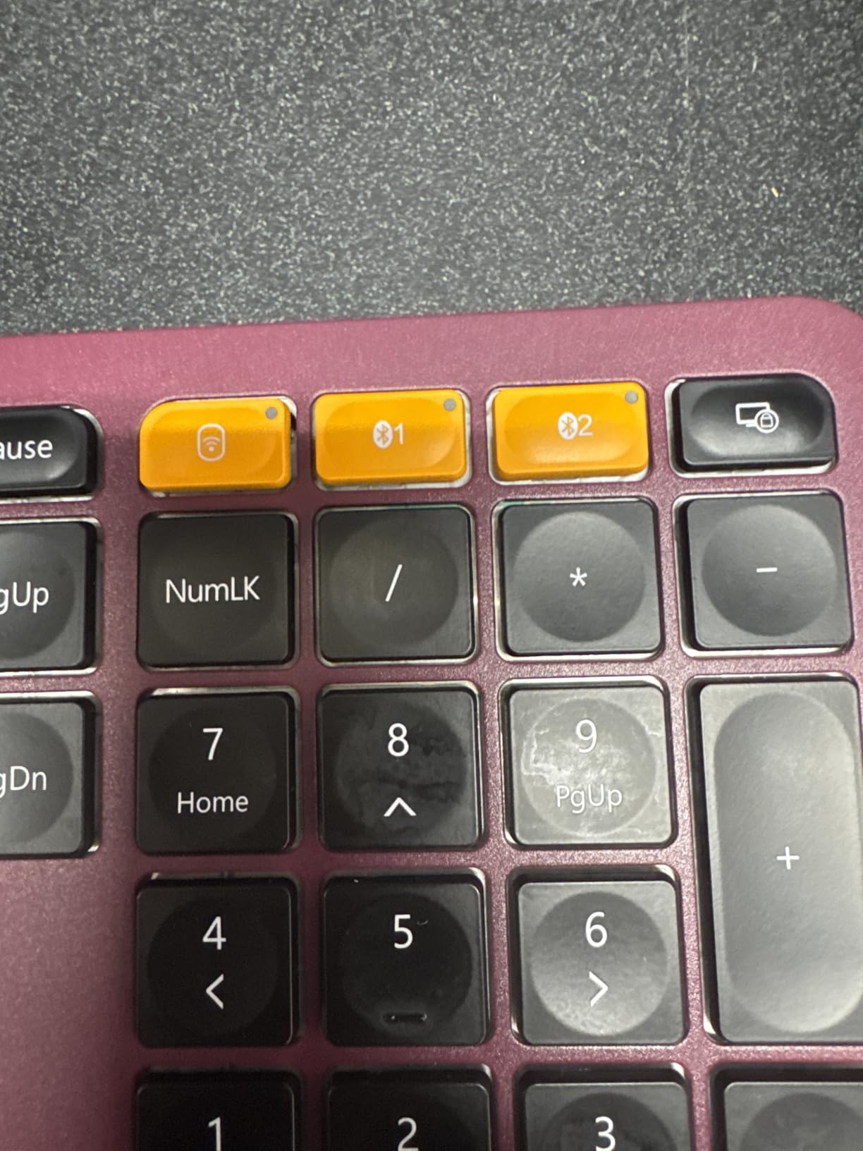 ProtoArc EK01 Plus Backlit Bluetooth Ergonomic Keyboard, Full Size, Grey customer photo 2