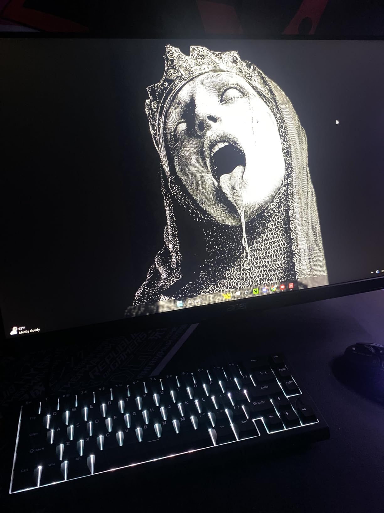 ATTACK SHARK X68 HE RT Mechanical Gaming Keyboard 60% Wired TKL-Black customer photo 1