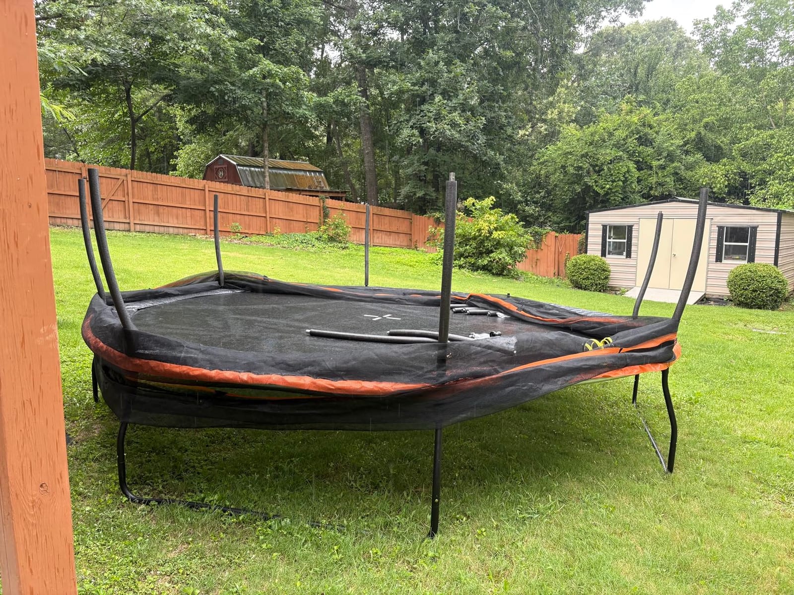 YUMPIE 8FT 10FT 12FT 14FT 16FT Quick-Connect Outdoor Trampoline with Ladder customer photo 1