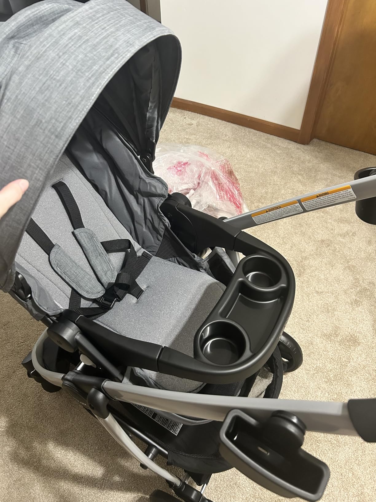 Graco Modes Pramette Travel System, Car Seat and Stroller Combo, Includes SnugRide LX Infant Car Seat and Baby Stroller with True Pram Mode, Reversible Seat, One Hand Fold, Extra Storage, Lilac Mod customer photo 2