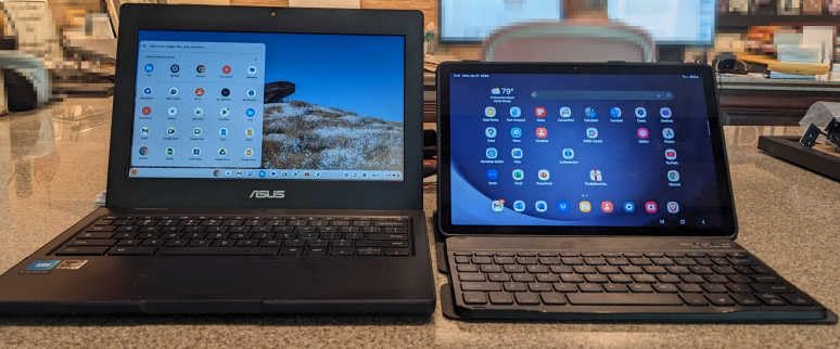 ASUS Chromebook CR11 Ruggedized Laptop, 11.6” Display, Intel Processor N100 Processor, 4GB RAM, 64GB eMMC Storage, Antimicrobial Guard, Spill-Resistant Keyboard, Mineral Grey, CR1104CGA-AS44 customer photo 1