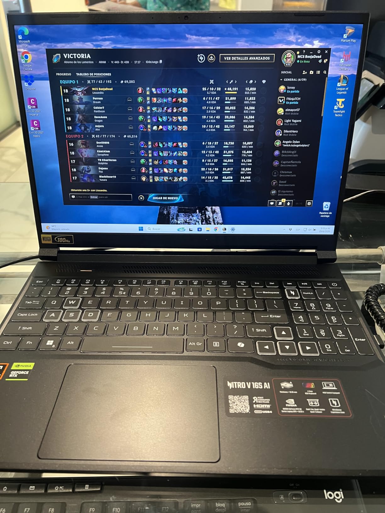 Acer Nitro V 16S customer photo 2
