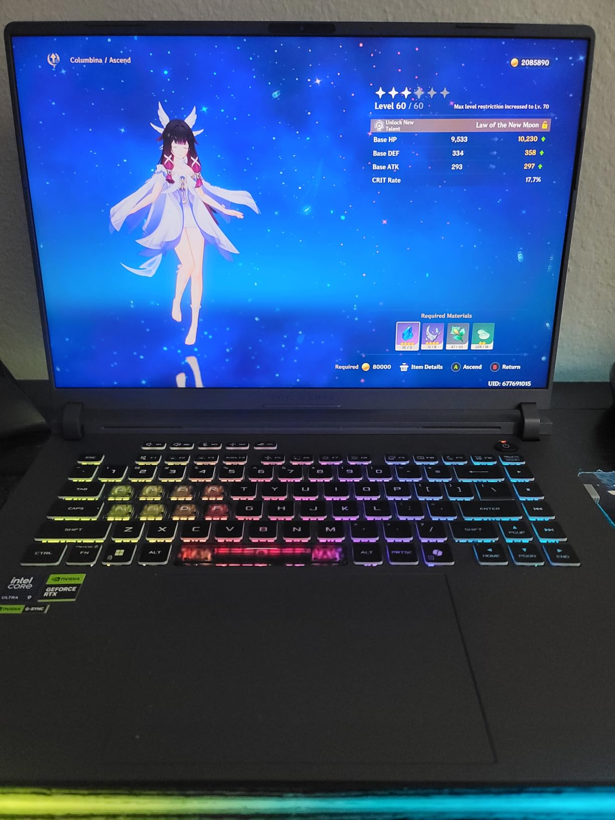 ASUS ROG Strix G16 (2025) Gaming Laptop, 16” ROG Nebula Display 16:10 2.5K 240Hz/3ms, NVIDIA® GeForce RTX™ 5060 GPU, Intel® Core™ Ultra 9 Processor 275HX, 16GB DDR5, 1TB SSD, Wi-Fi 7, Wind11 Home customer photo 1