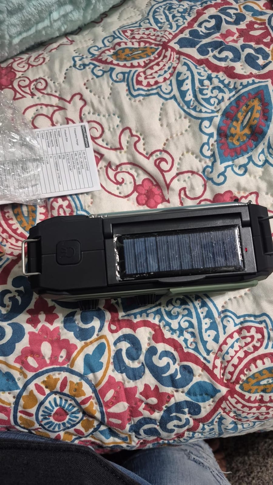 Emergency Radio Hand Crank Solar, 10000mAh/37000mWh Emergency Weather Radio customer photo 1