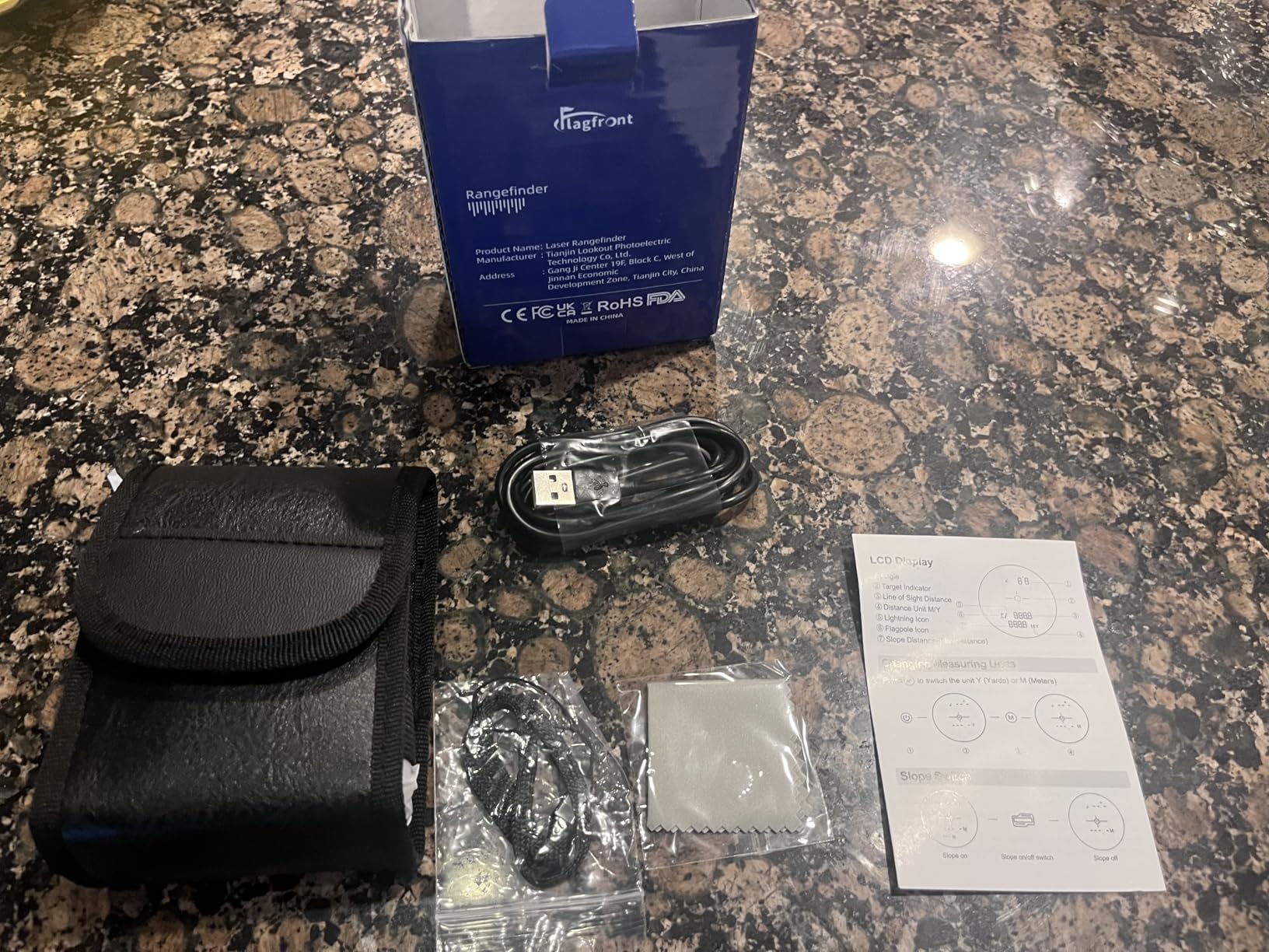 Golf Rangefinder with Slope, 1000 Yards Range Finder Golf, 6X Magnification, Flag Locking Vibration, Rechargeable Laser Range Finder customer photo 1