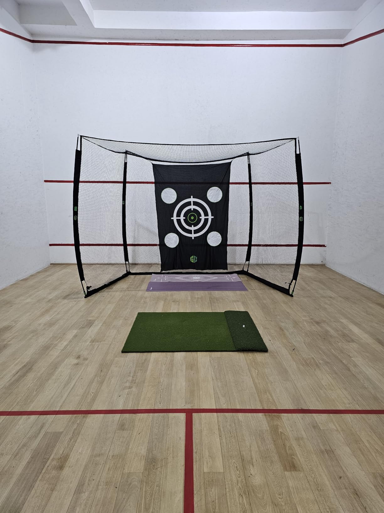 Golf Net Cage 10x8x5.5FT Golf Hitting Net, 4-Ply, Steel Frame, Mat with Bag customer photo 1