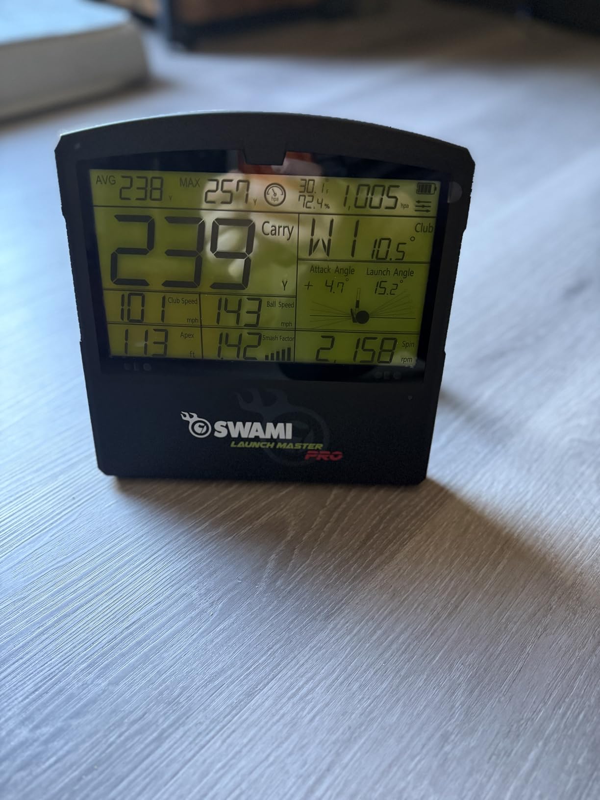 Izzo Golf Swami Launch Master Pro Golf Launch Monitor customer photo 2