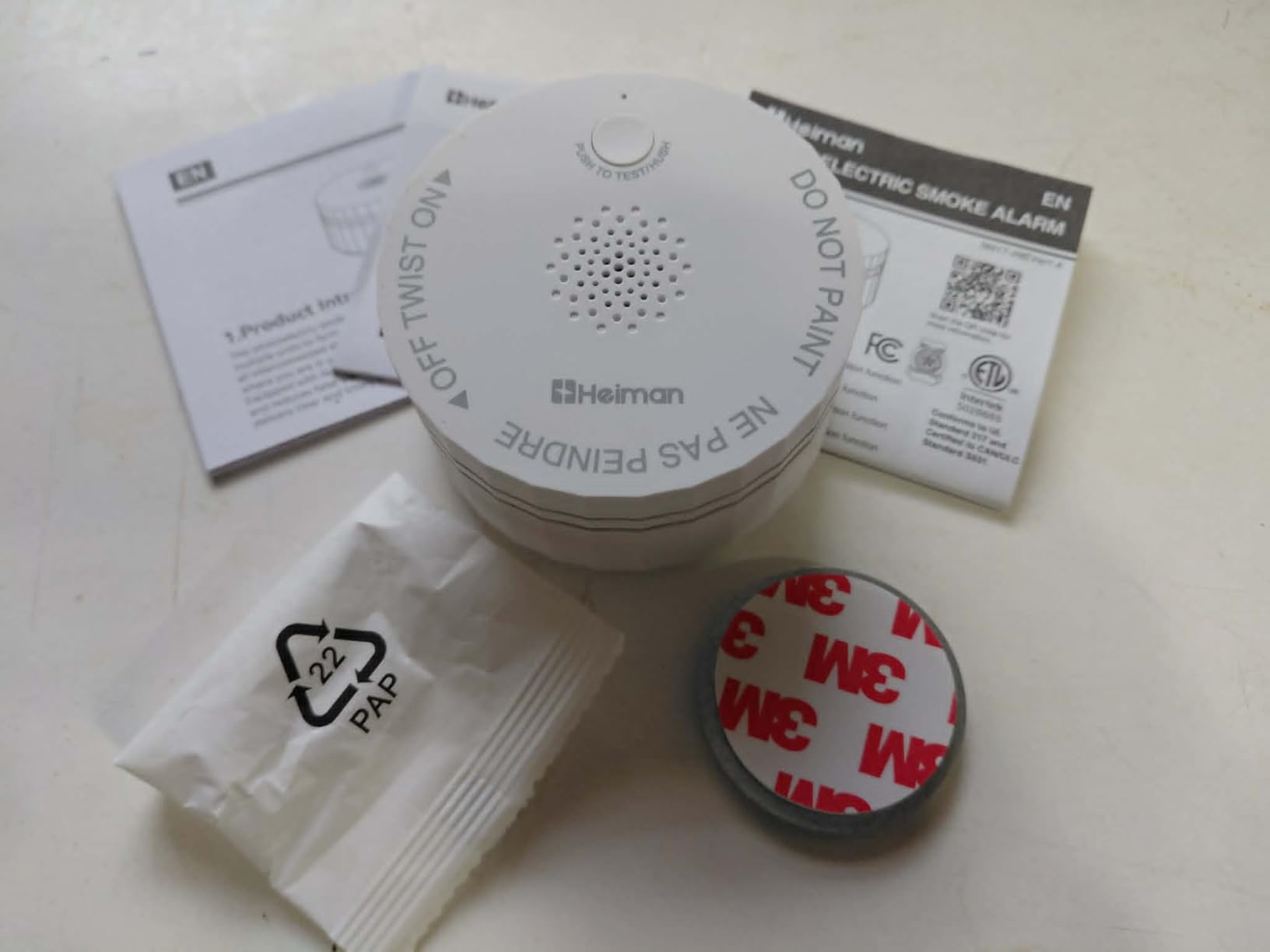 Heiman Smoke Detector, Wireless Interconnected Smoke Alarm for Home, 3 Pack customer photo 2