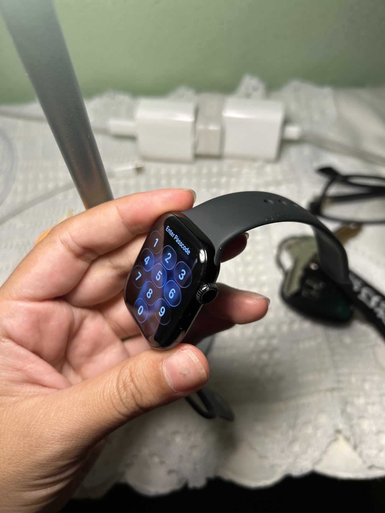 Apple Watch Series 11 [GPS 42mm] Smartwatch with Silver Aluminum Case with Purple Fog Sport Band - S/M. Sleep Score, Fitness Tracker, Health Monitoring, Always-On Display, Water Resistant customer photo 2