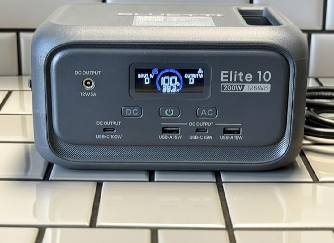 BLUETTI Elite 10 Mini Portable Power Station, 128Wh 200W Solar Generator customer photo 2