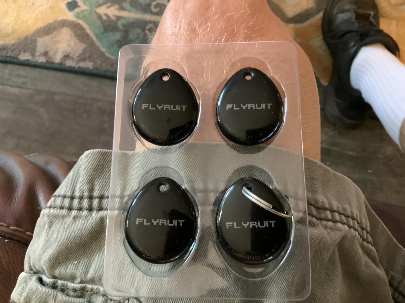 Air Tracker Tags-4 Pack, iOS Only, Apple Find My Certified, Luggage Tracker customer photo 1
