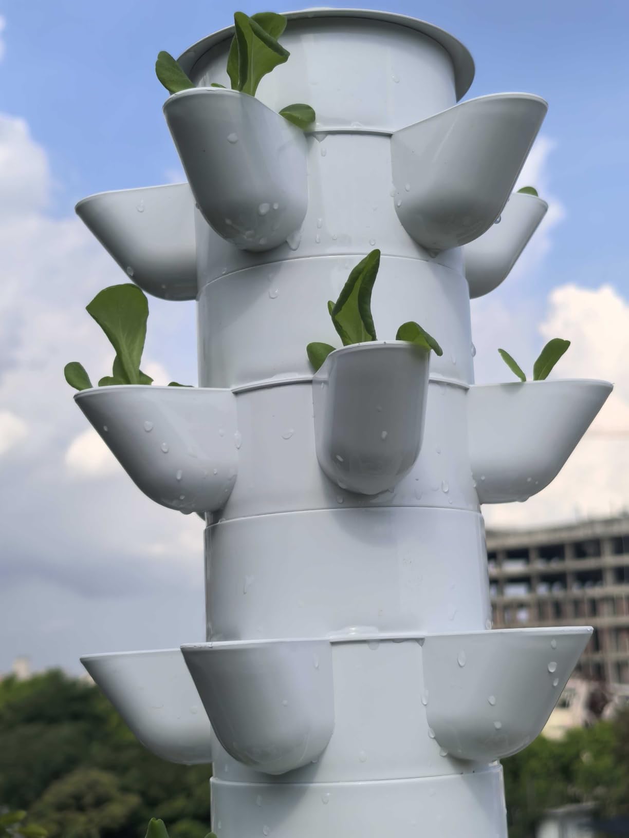 Hydroponics Growing System, 30-Plant Indoor Hydroponic Tower with Pump System, Plants Germination Kit, Smart Aeroponic Herb Garden, Vertical Hydroponic System for Gardening Lover (No Seed) customer photo 2
