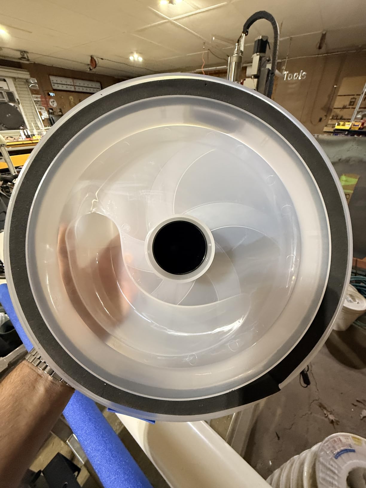 Dust Separator - High-Efficiency Cyclone Dust Separator, Dust Separator for Standard 5 Gallon Buckets, Wet & Dry Debris, Includes 90° Elbows & 2-1/2” Hose customer photo 1
