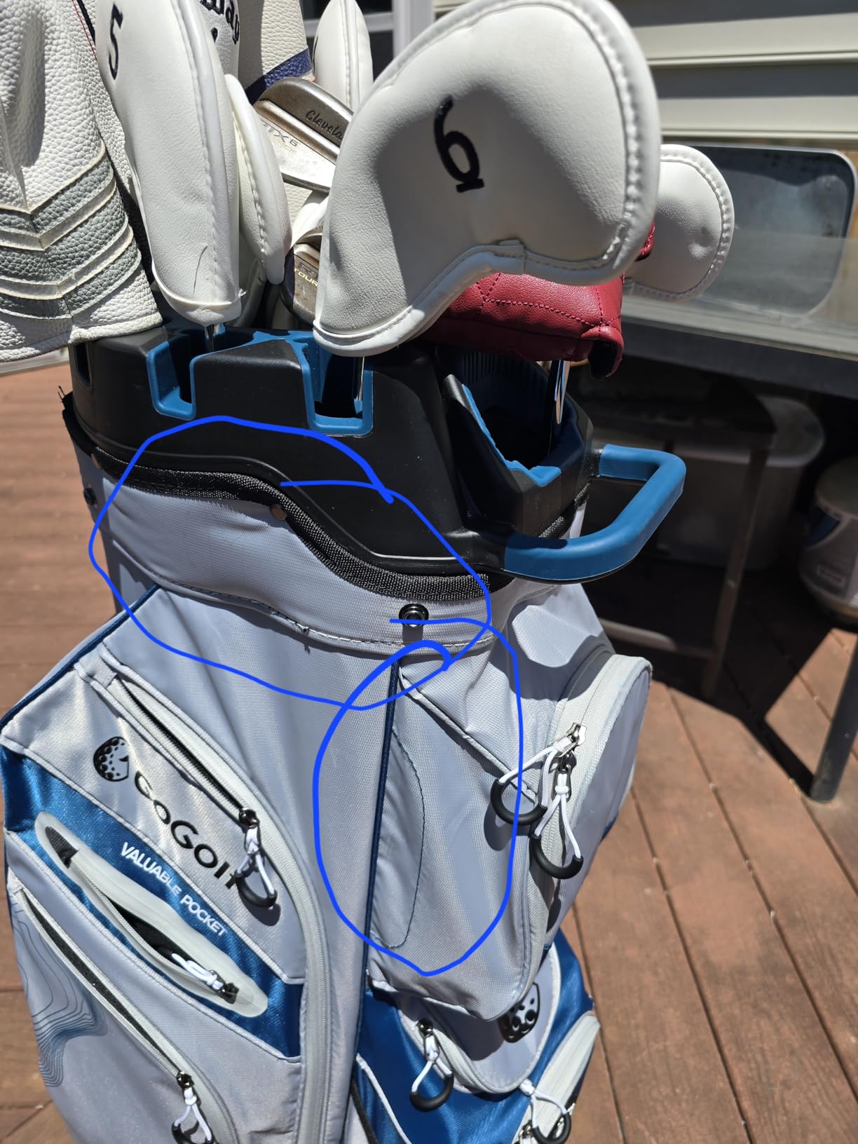 Tangkula Golf Cart Bag with 14-Way Full Length Dividers customer photo 2