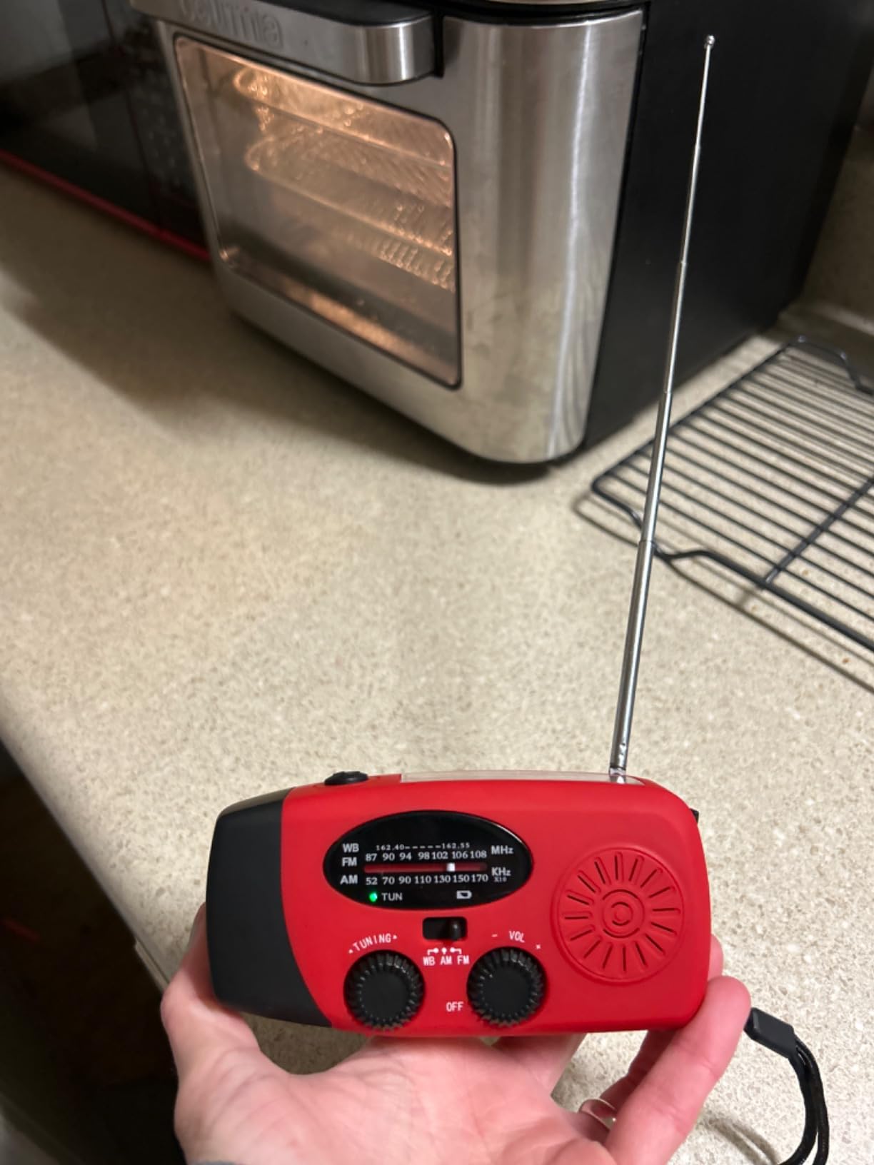 Emergency NOAA Weather Radio, 10000mAh, Solar Hand Crank Radio with AM/FM customer photo 2