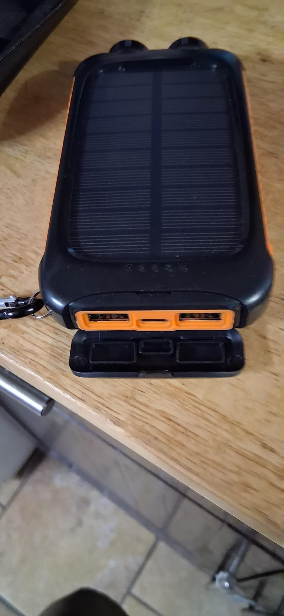 Solar Power Bank 20000mAh with USB-C, Portable Charger for Travel Camping customer photo 1