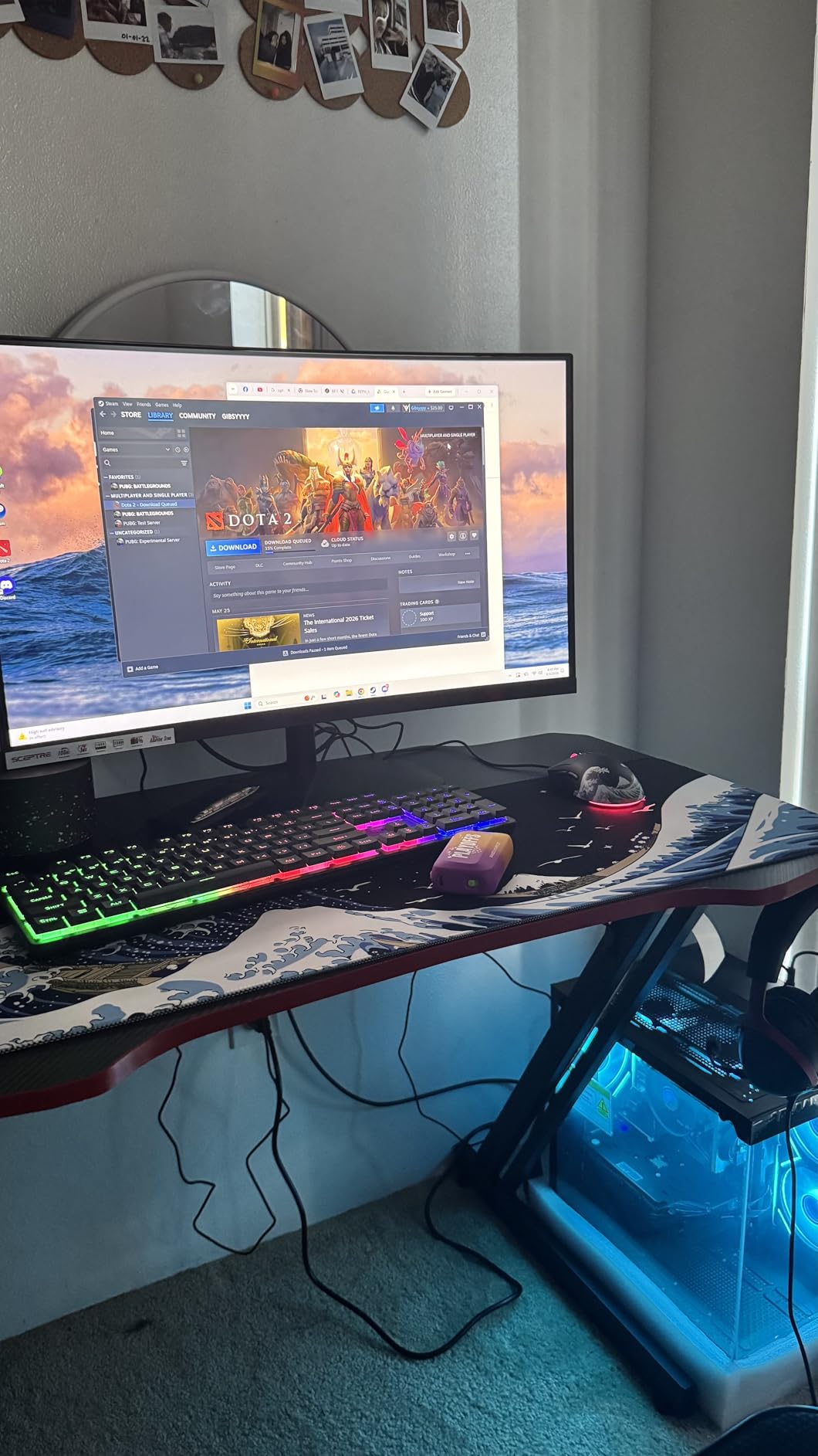 Redragon K771 Wireless Mechanical Keyboard, 108-Key Gaming Keyboard with 4 Extra Hotkeys, 5-Layer Noise Dampening, Pre-lubed Linear Switches, Hot-swap Custom RGB Keyboard for PC/Mac - Blue&White customer photo 1