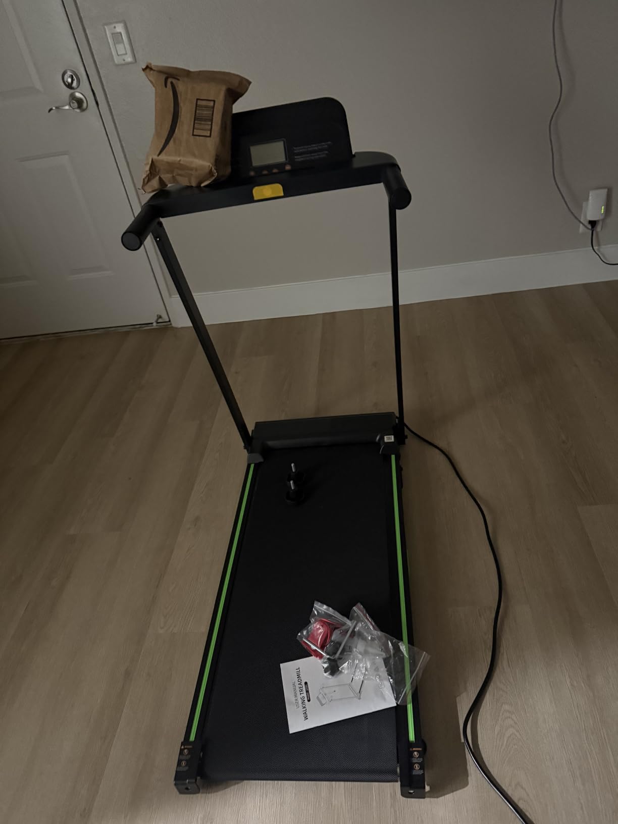 Treadmills for Home, Walking Pad with Incline, Caminadoras para Hacer Ejercicio, 0.6-6.2 MPH Portable Foldable Under Desk Caminadora, Eléctrica Casa Tredmill, Folding Compact Running Machine customer photo 2