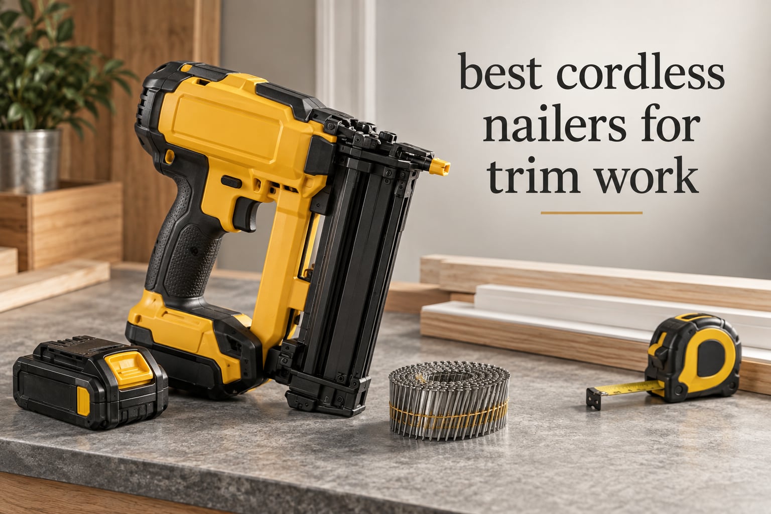 best cordless nailers for trim work