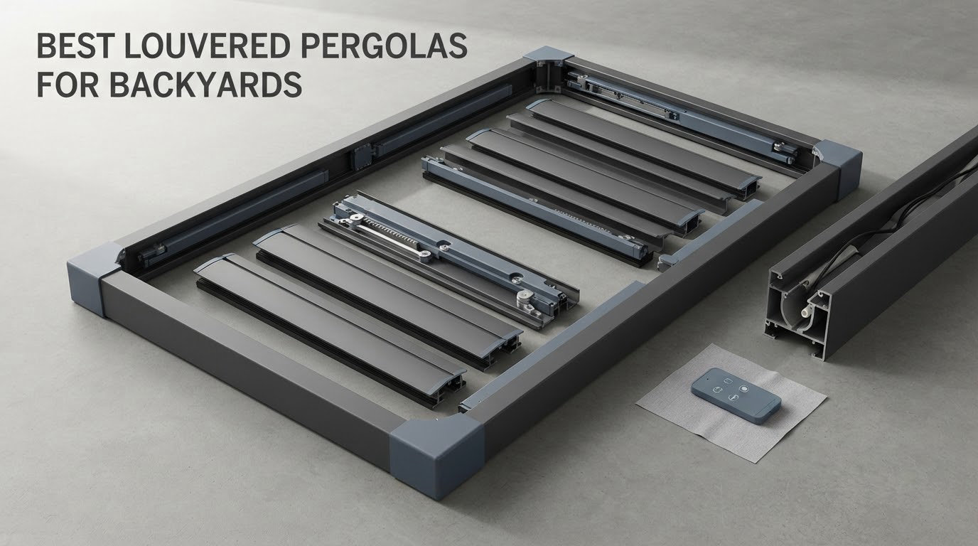 best louvered pergolas for backyards