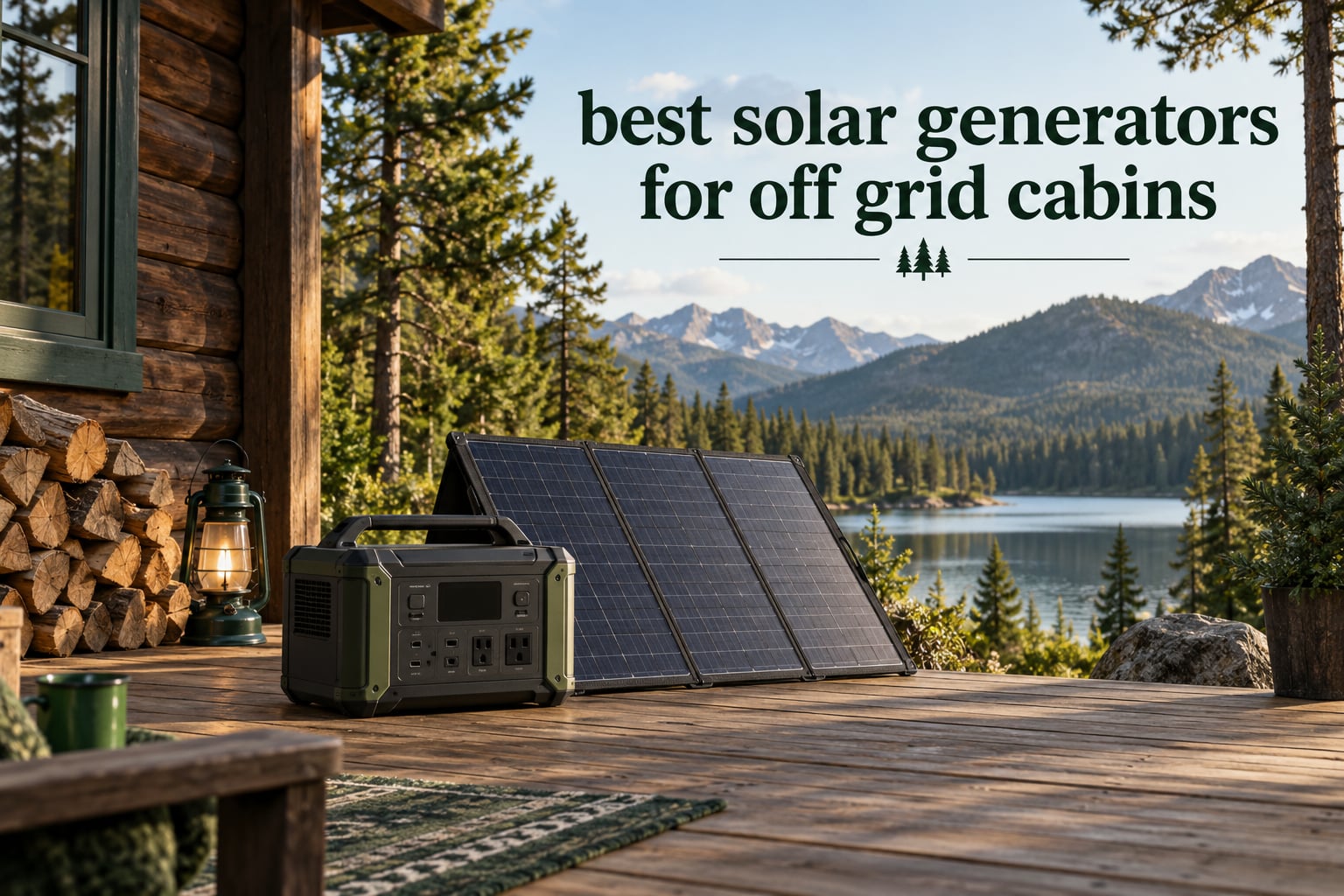 best solar generators for off grid cabins