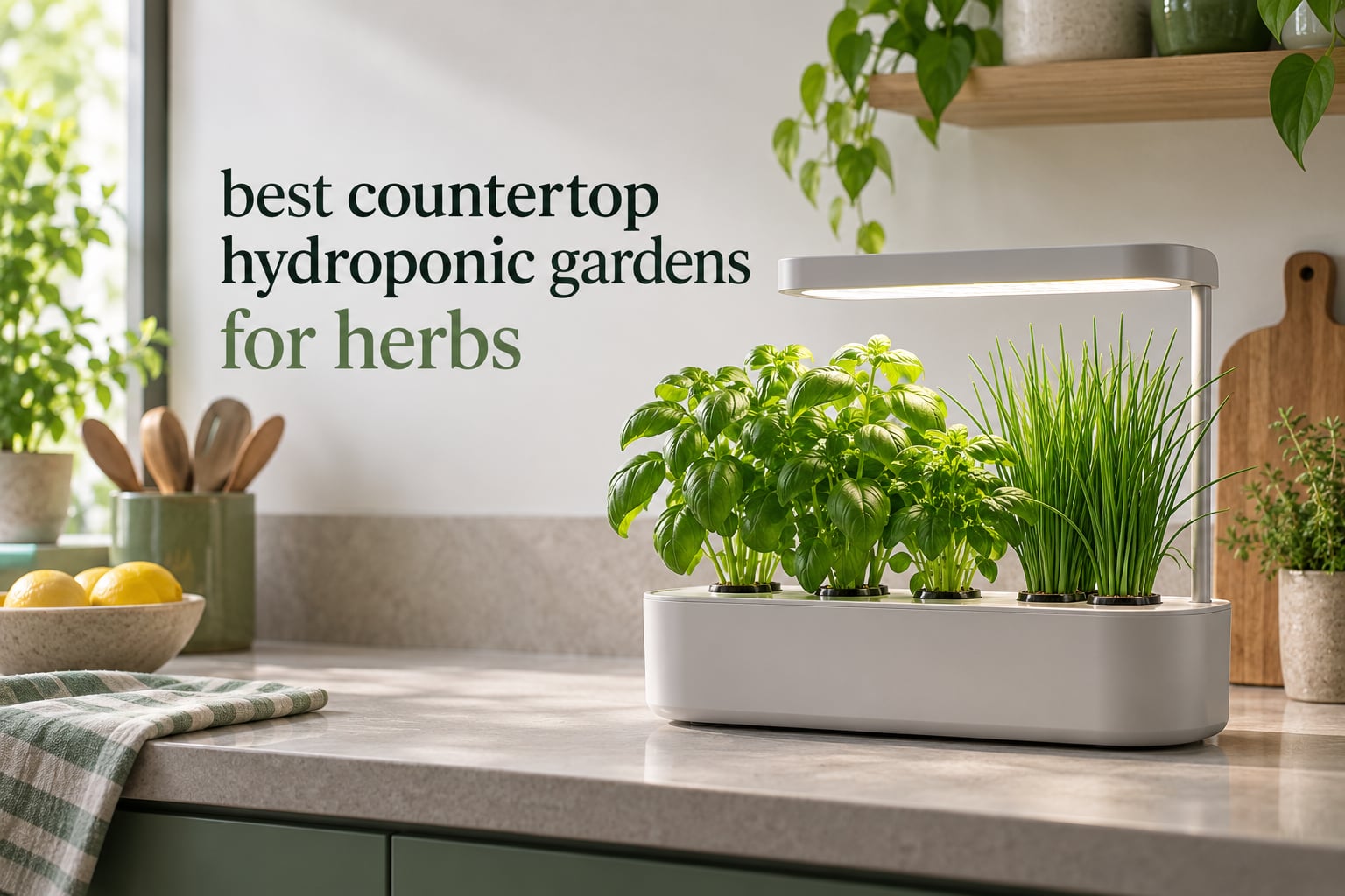 best countertop hydroponic gardens for herbs