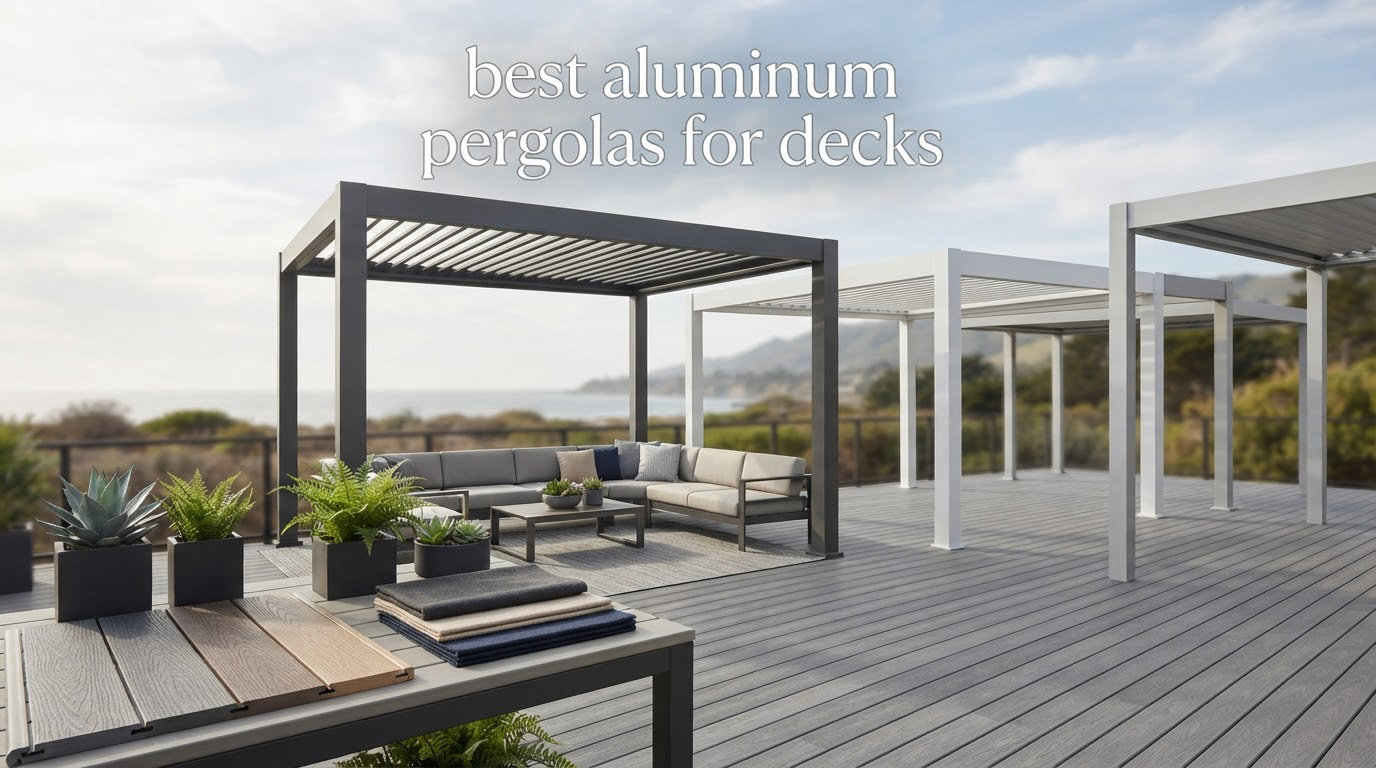 best aluminum pergolas for decks