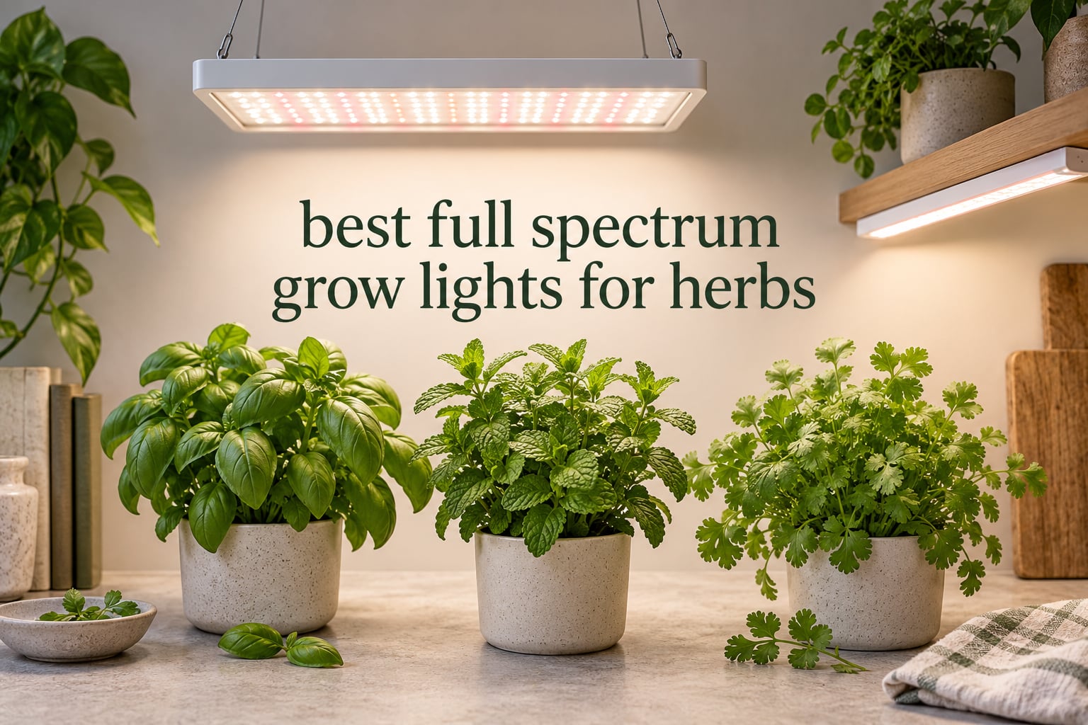 best full spectrum grow lights for herbs