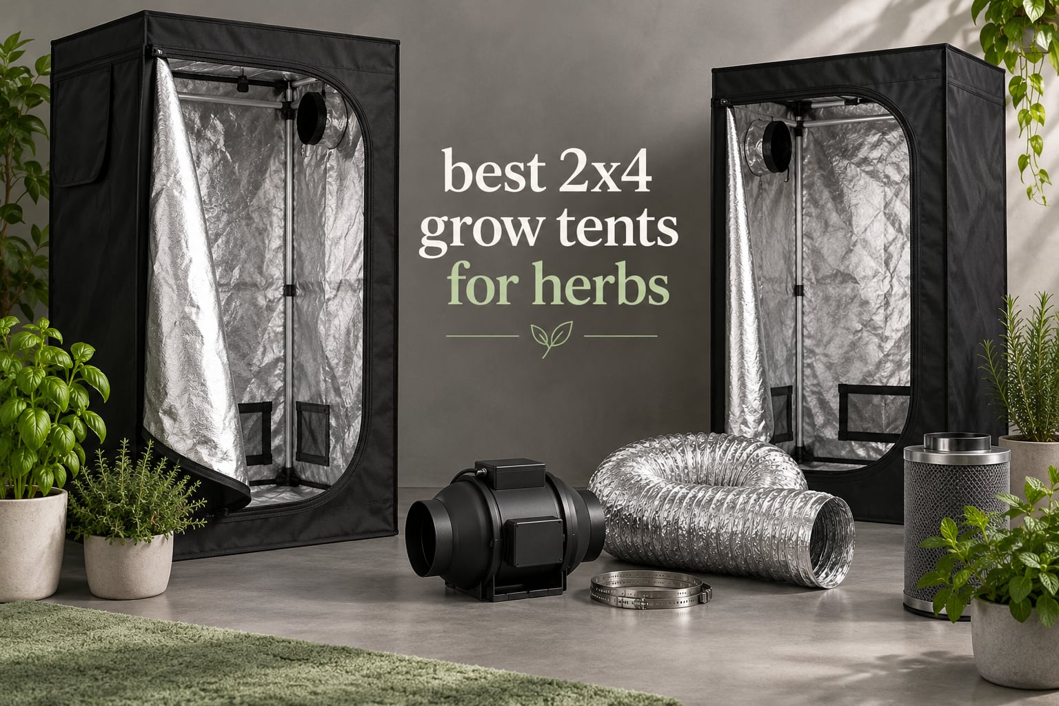 best 2x4 grow tents for herbs
