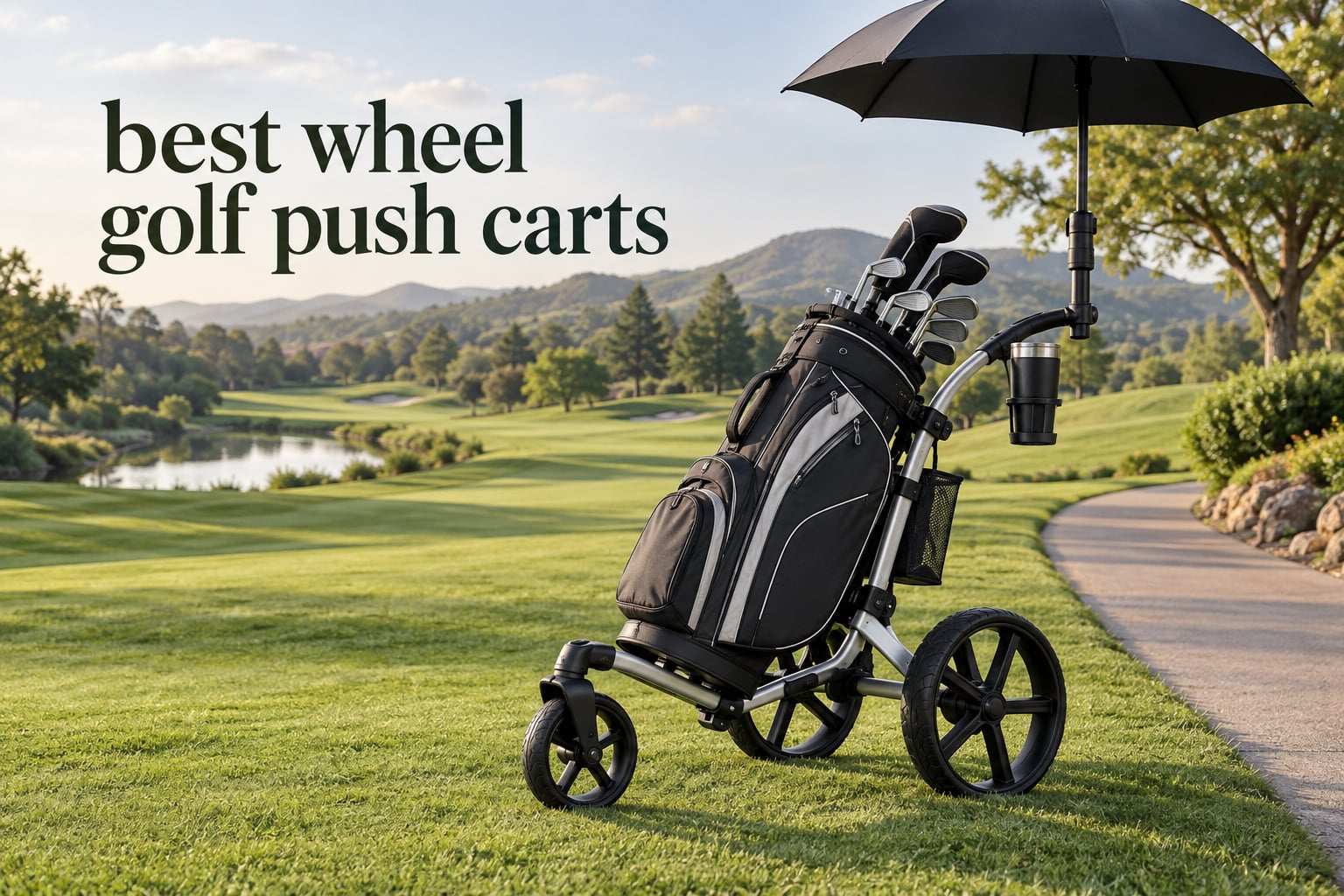 best 3 wheel golf push carts