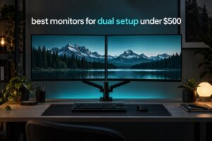 best monitors for dual setup under $500