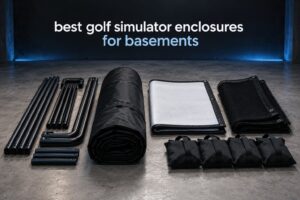best golf simulator enclosures for basements