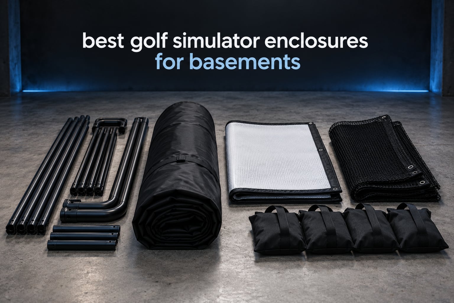 best golf simulator enclosures for basements