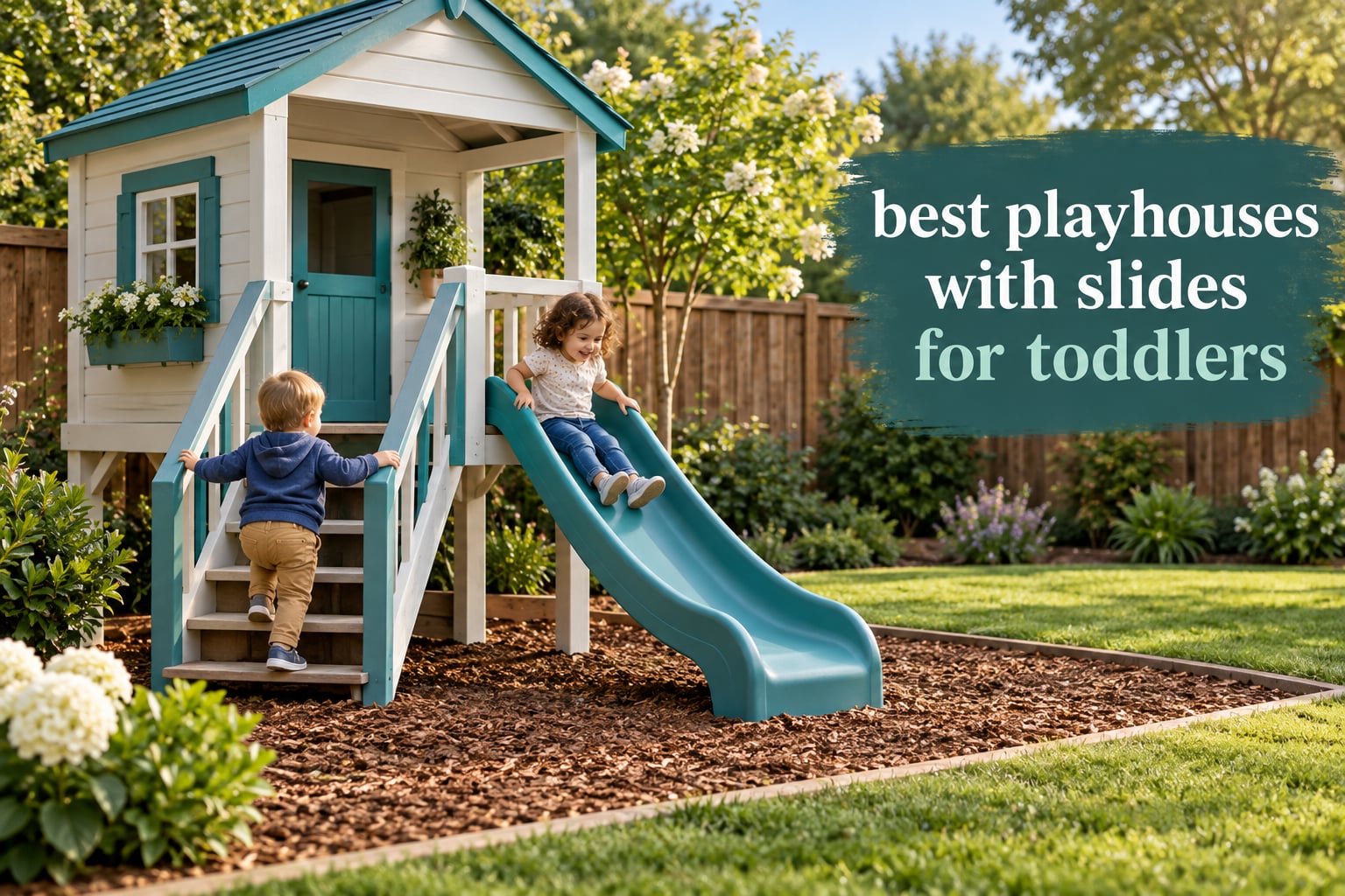 best playhouses with slides for toddlers