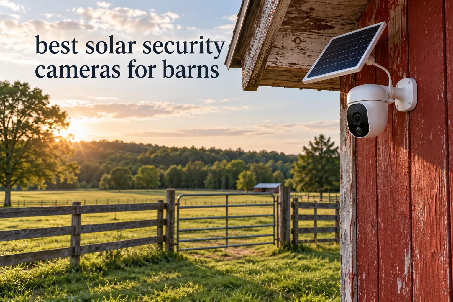 best solar security cameras for barns