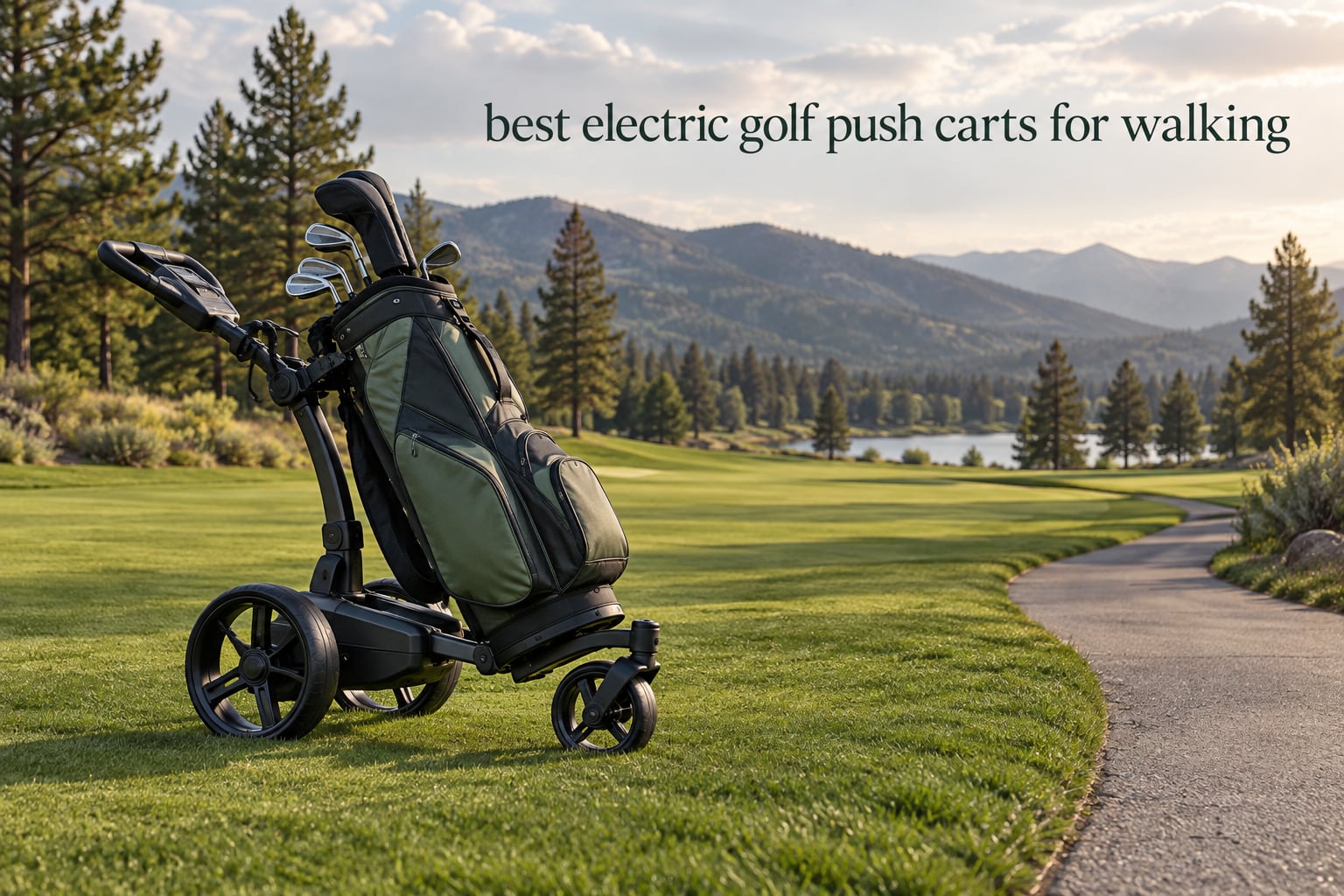 best electric golf push carts for walking