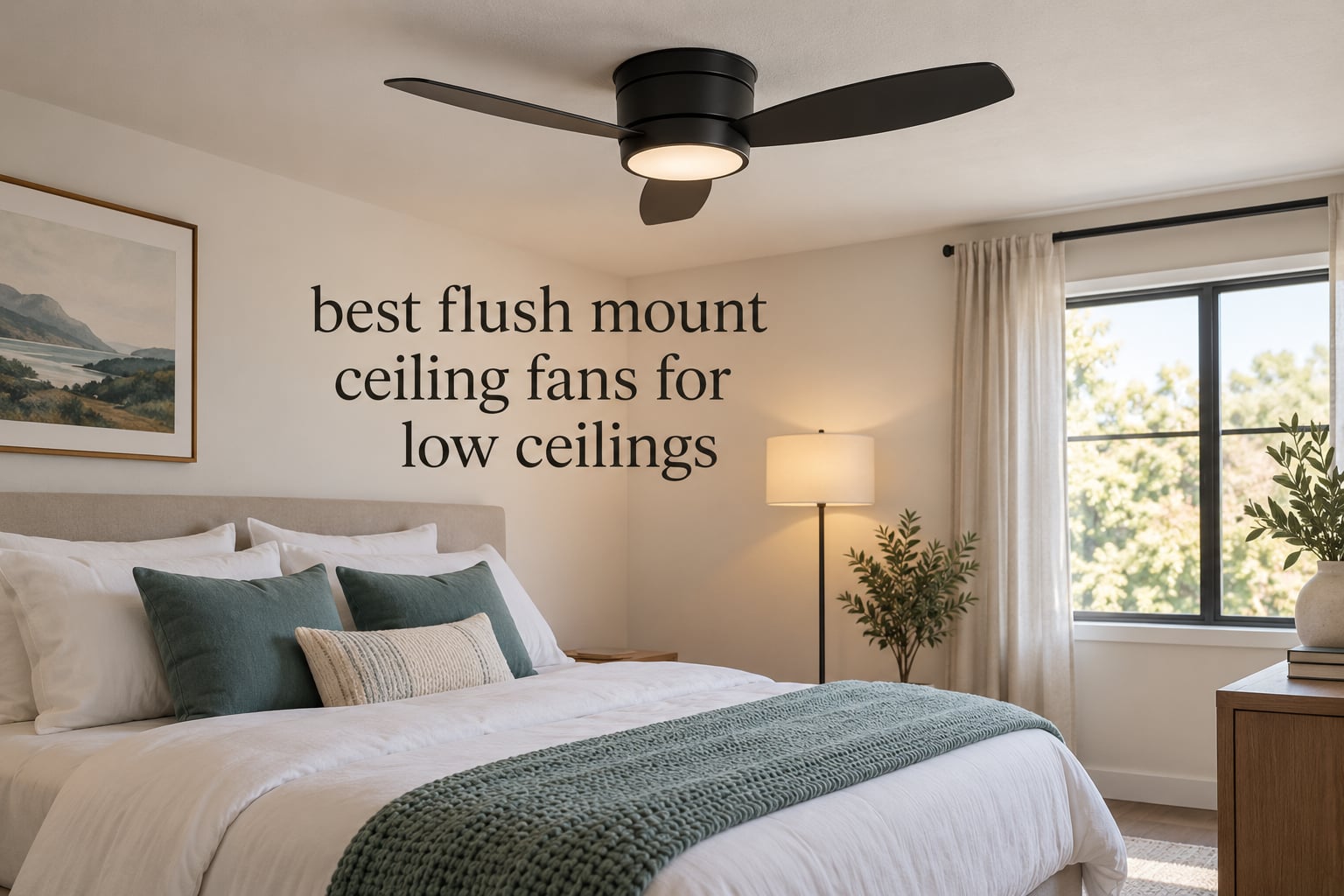 best flush mount ceiling fans for low ceilings