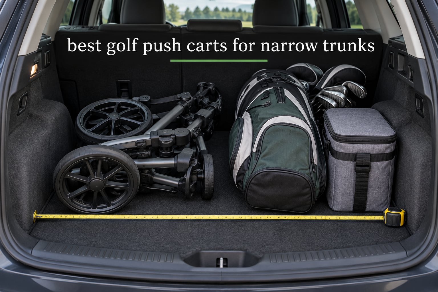 best golf push carts for narrow trunks